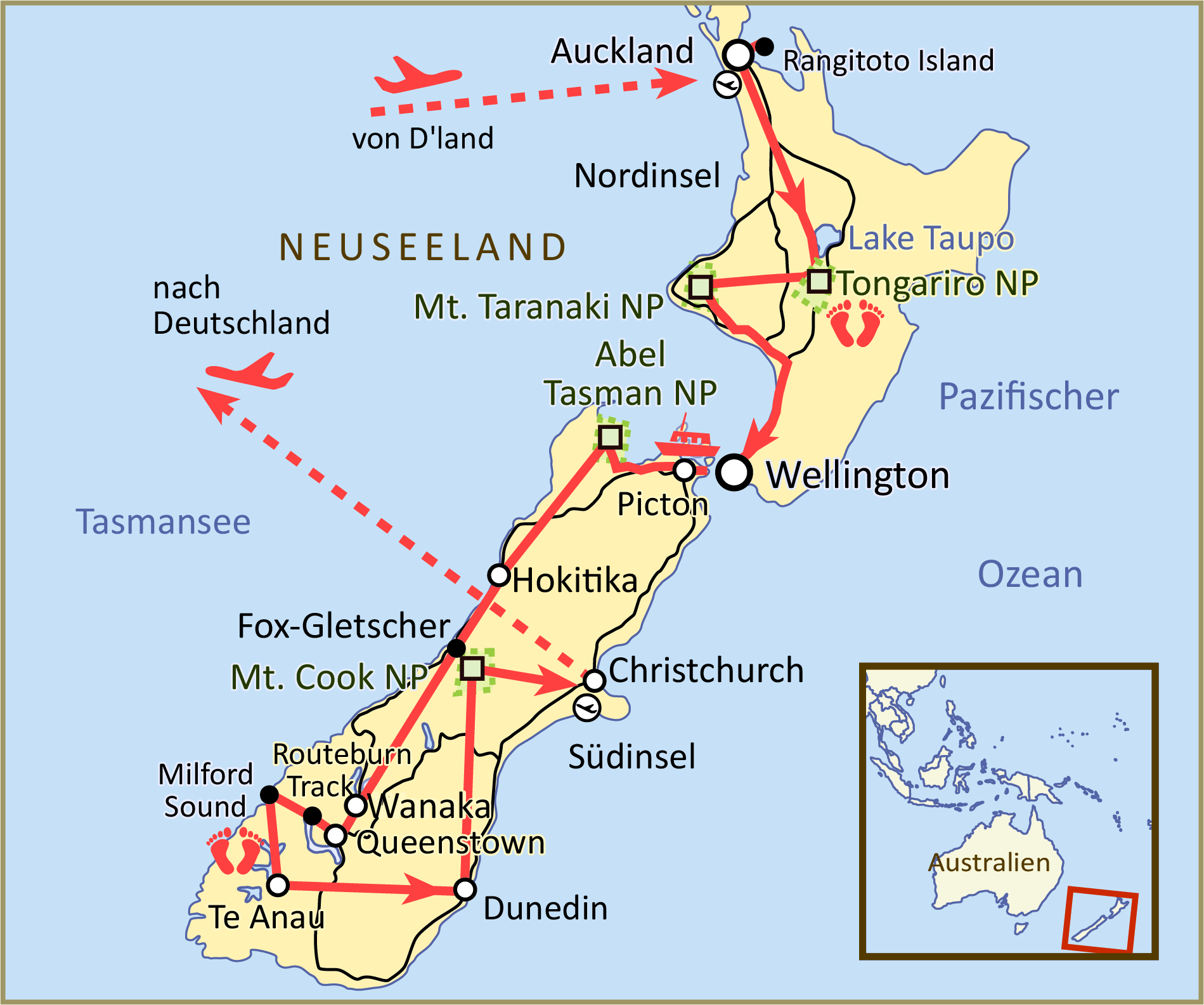 Neuseeland Unterwegs auf Neuseelands schönsten Wanderrouten AT REISEN